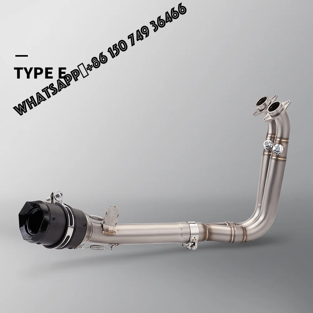 High Performance for CFmoto 450SR Motorcycle Exhaust Full System Escape Modified Slip on Front Link Pipe with 51MM Muffler