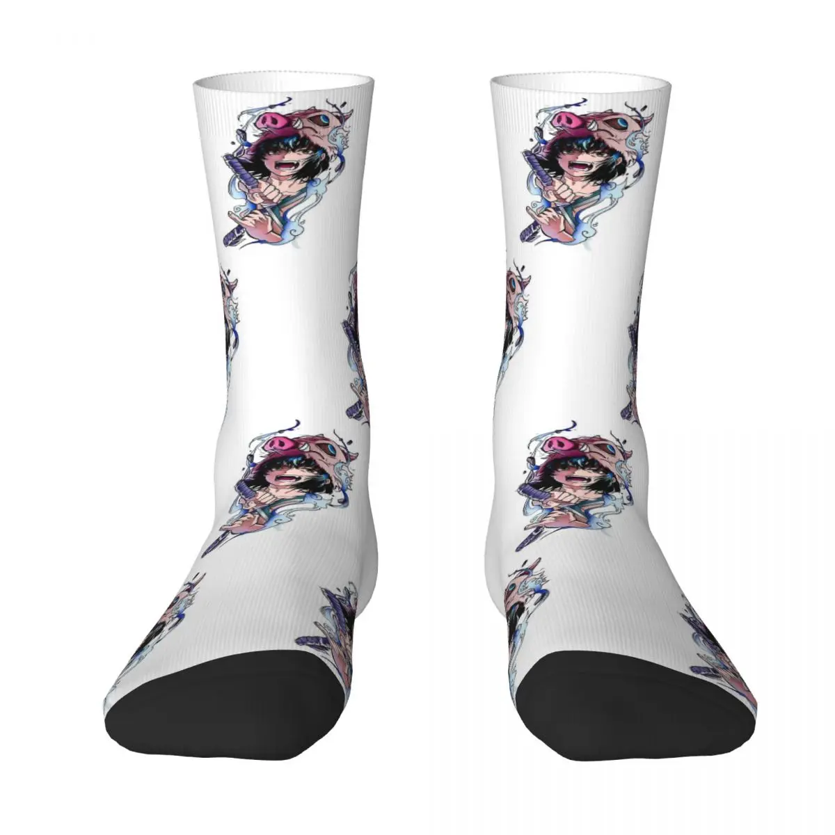 Inosuke Hashibira Classic Men Women Socks Outdoor Novelty Spring Summer Autumn Winter Stockings Gift