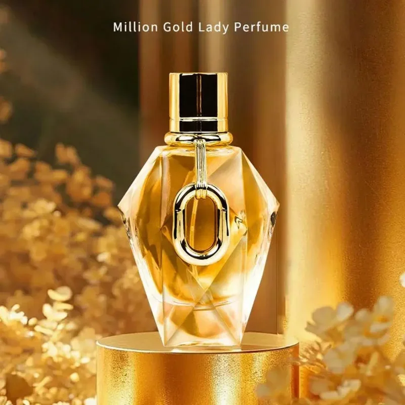 

100ml feminino ouro milhões perfume floral madeira fragrância duradoura fresco nicho bodyspray marca original namoro charme eau