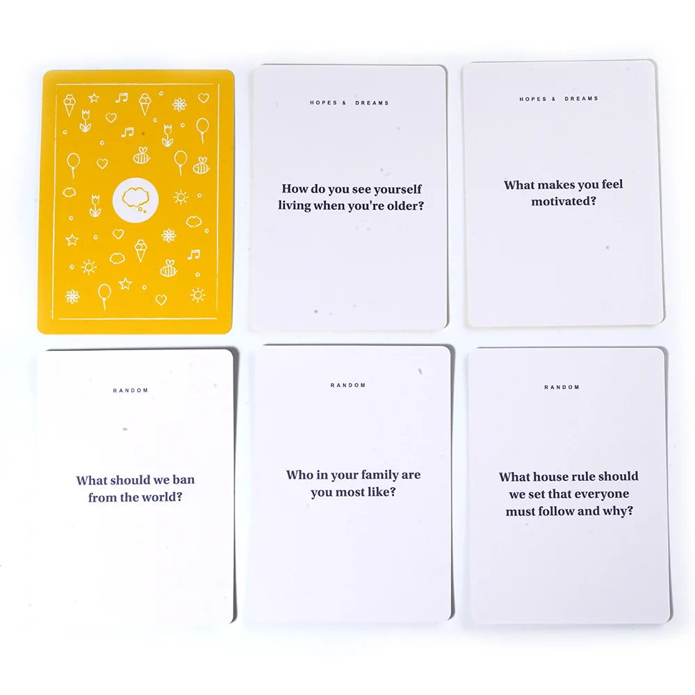 BestSelf-Little Talk Deck Conversation Cards, Powerful Tool, Family Party, Kids Conversation, Meaningful Interactions Game