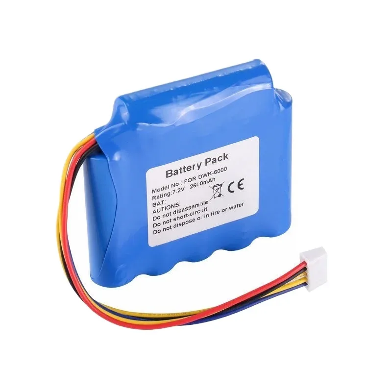 DWK-6000 High Quality Battery 7.2V 2600mAh for Tosight DWK-6000 Optical Fiber Fusion Splicer Replacement Battery