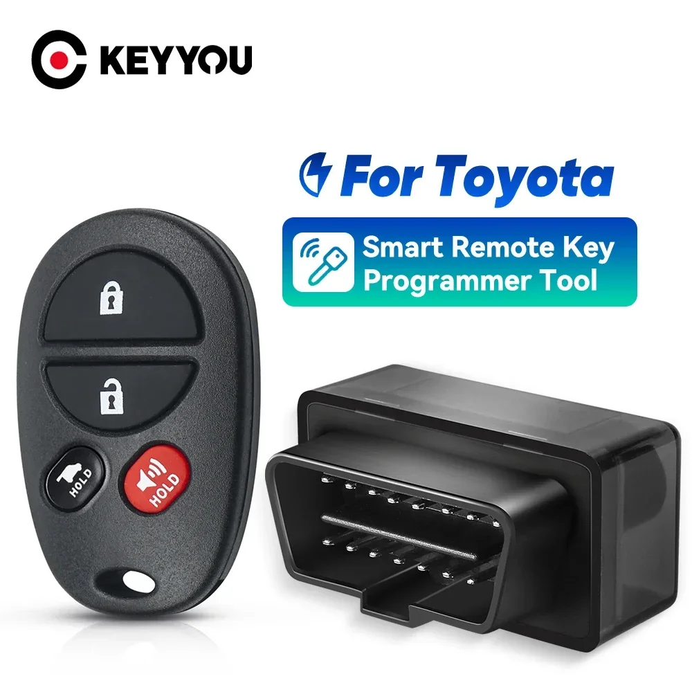 

KEYYOU Programmer DIY GQ43VT20T Car Remote Key For Toyota Sienna Solara Avalon Camry Highlander Sequoia Tacoma Tundra 2004-2020