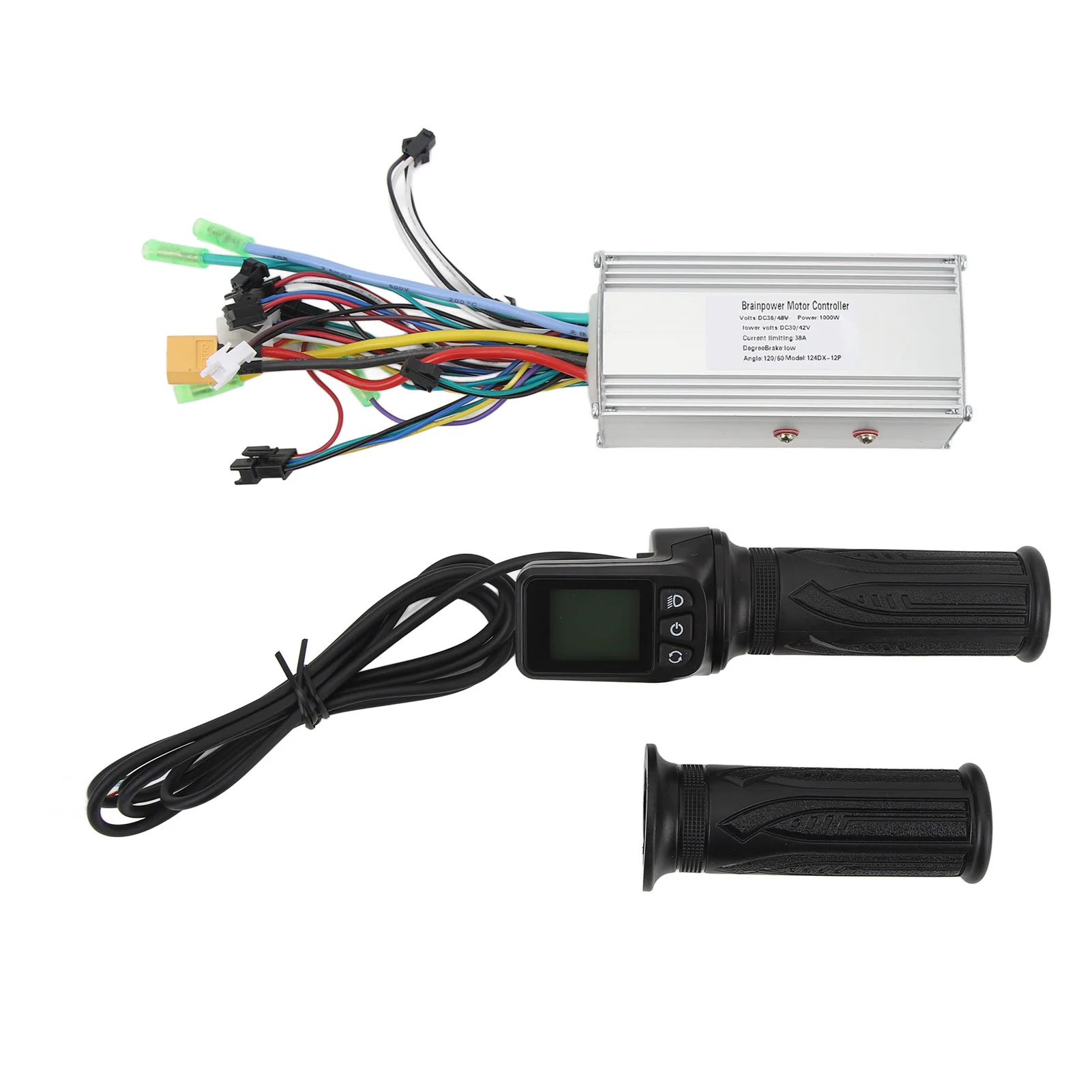 38a Sine Wave Controller Kit, 36v/48v 1000w 38a 3-Mode Sine Wave Brushless Controller Kit for Electric Bikes