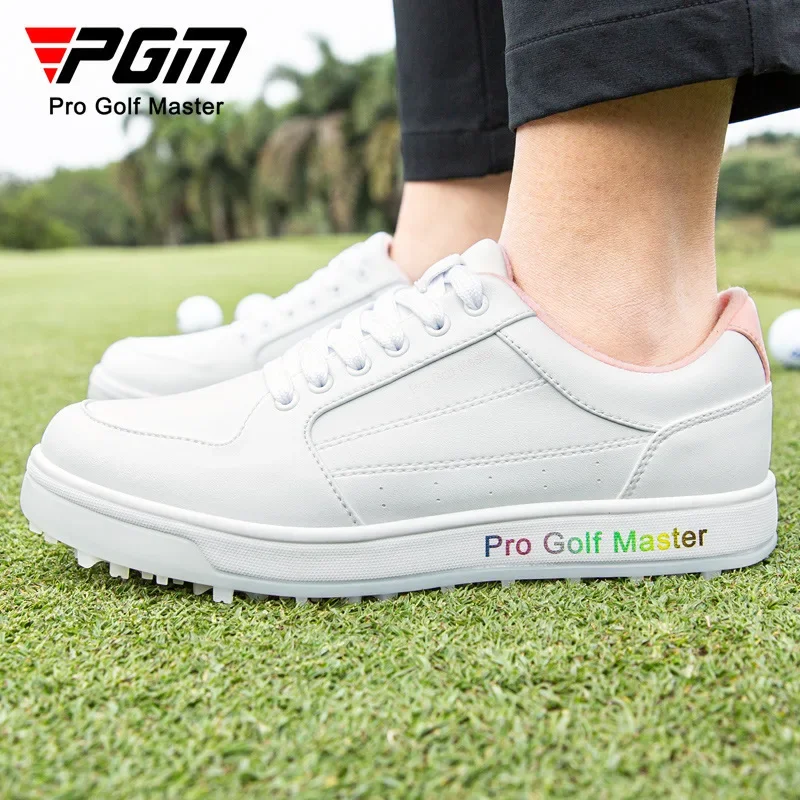 PGM golf shoes women's super waterproof fashion color printed sports shoes TPU anti-slip spikes