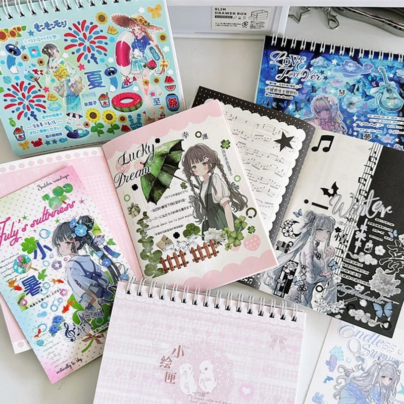 30 folhas coreano ins bonito adesivos decorativos livro y2k scrapbooking caso de telefone diy diário colagem material adesivo presente