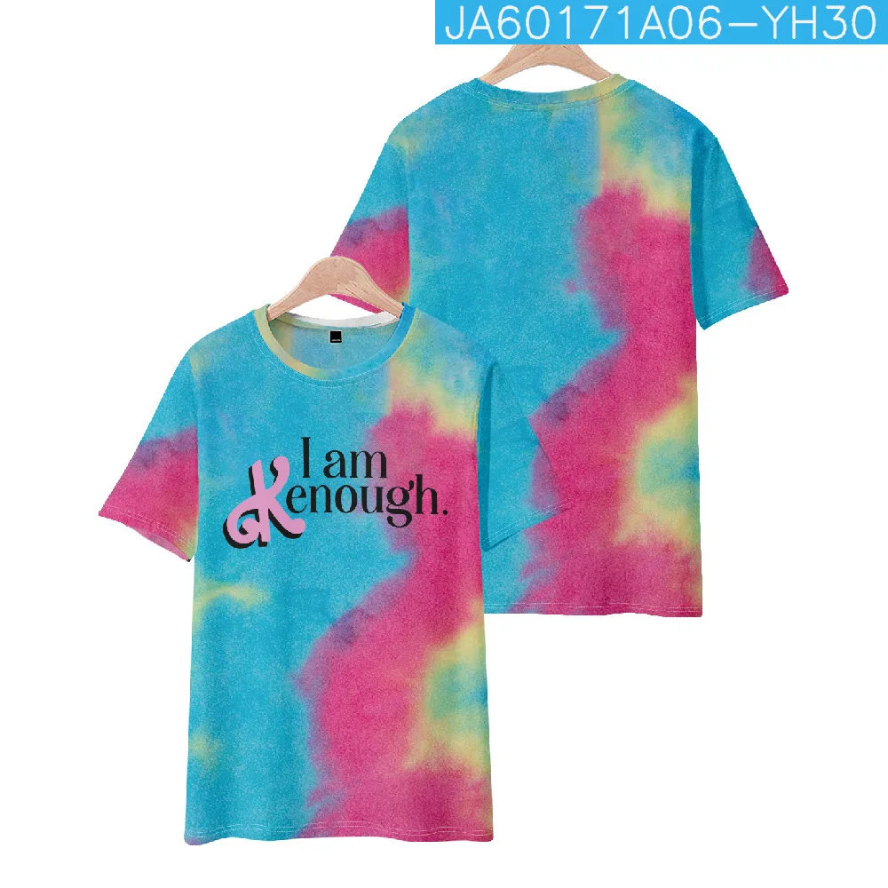 Hot selling I Am Kenough Rainbow printed T-shirt 3D Men Women Streetwear O-neck short sleeve y2k top boys girls cosplay clothing