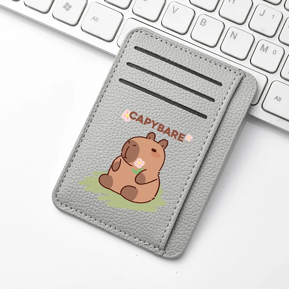 Mini billetera delgada y bonita de cuero PU, regalo de cumpleaños para mujer, tarjetero bancario, billetera compacta elegante para mujer