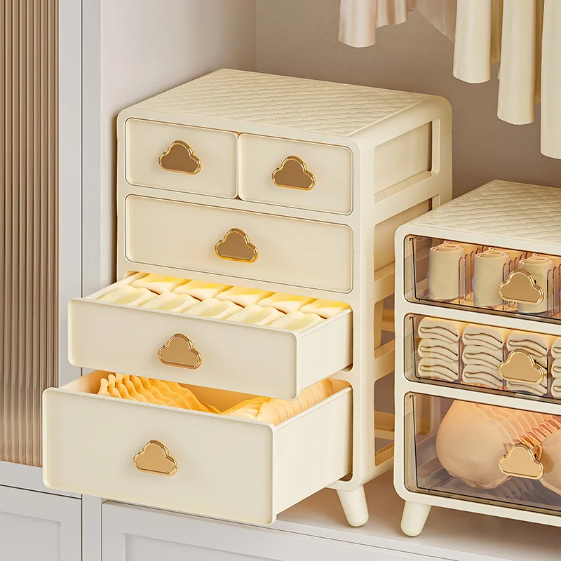 

Wardrobe Layered Artifact Storage Box Household Underwear Underwear Socks Divided Storage Box Drawer Plastic Sorting Box