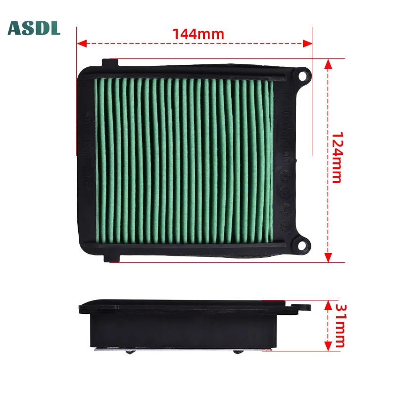 

1100cc Motorcycle Intake Cleaner Air Filters For Honda CRF1100 2020 2021 2022 2023 2024 2025 17210-MKS-E00 Motorcycle Parts