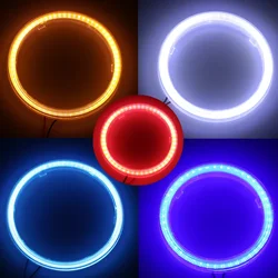 Samochód światła do jazdy dziennej DRL światła przeciwmgielne COB LED reflektor Angel Eyes żarówka efekt aureoli lampa DC 12V stylowe światła dekoracyjne światła