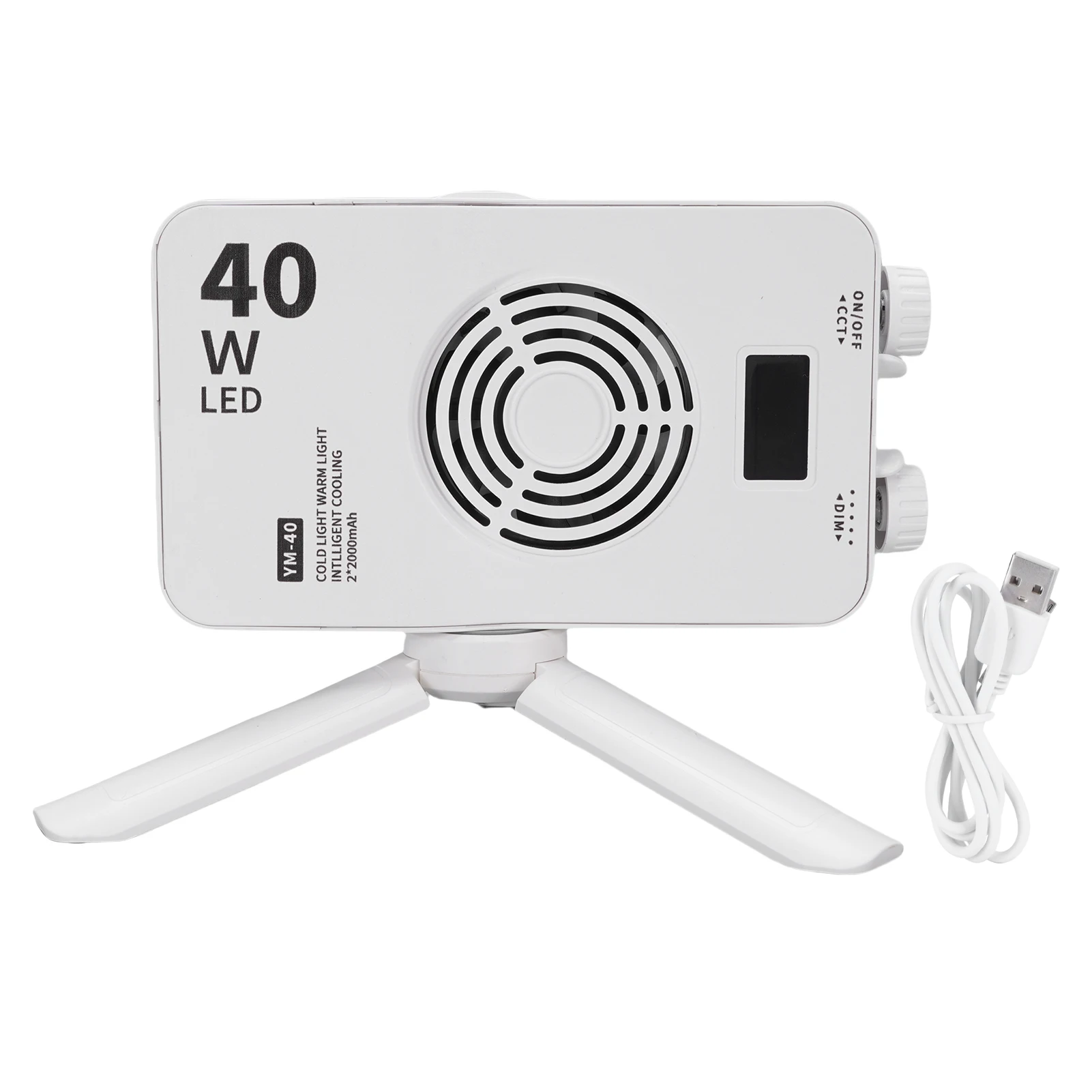 

Portable Fill Light Slim and Lightweight 40W RGB Color Fill Light 136 Lamp Beads Fast Heat Dissipation for Outdoor Photography