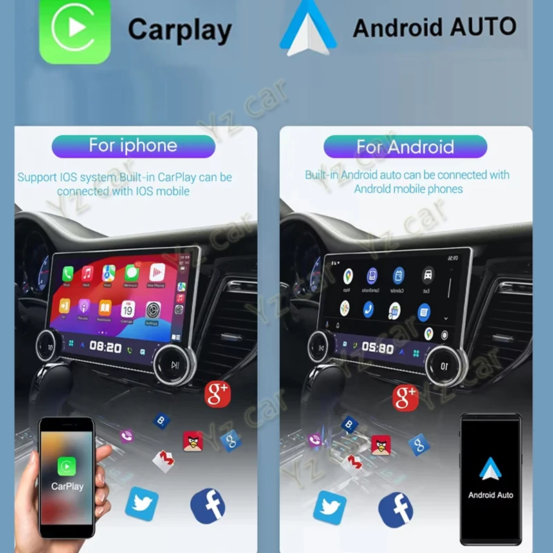 Universal 10.1inch Diamond Screen Android Car Radio 2Din Multimedia Player Double Knob Carplay Android Auto GPS Car Audio