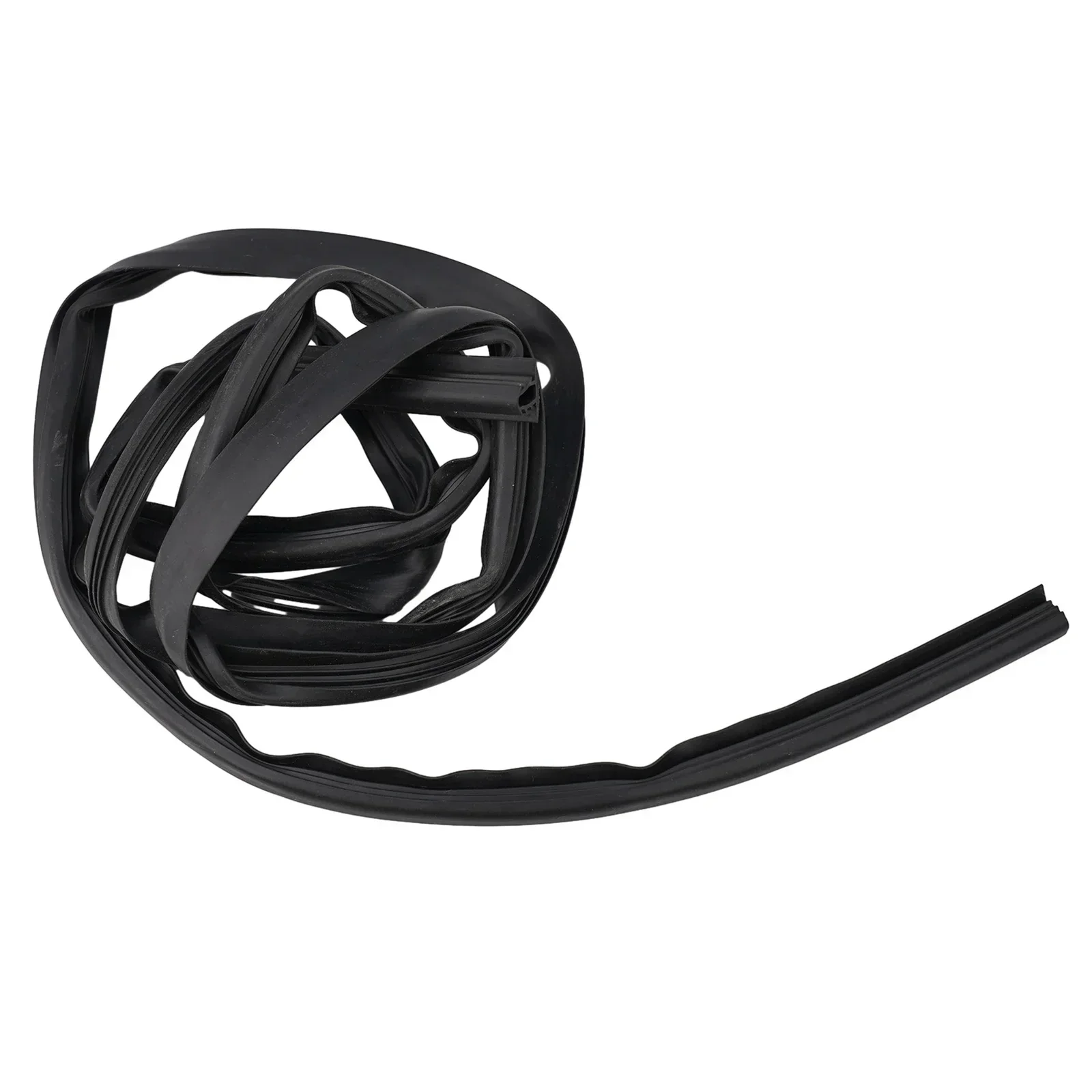 Car Seal Strip Sealing Strip Rubber Black Color Dustproof Easy To Install Soundproof 1.6m/5.25 Feet Accessories