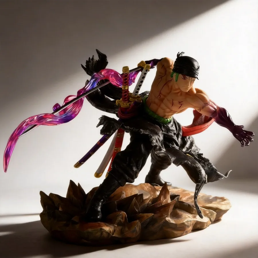 

Коллекционная фигурка One Piece Bloody Roronoa Zoro, 26 см, GK, с двумя сменными головами, высококачественная аниме-модель