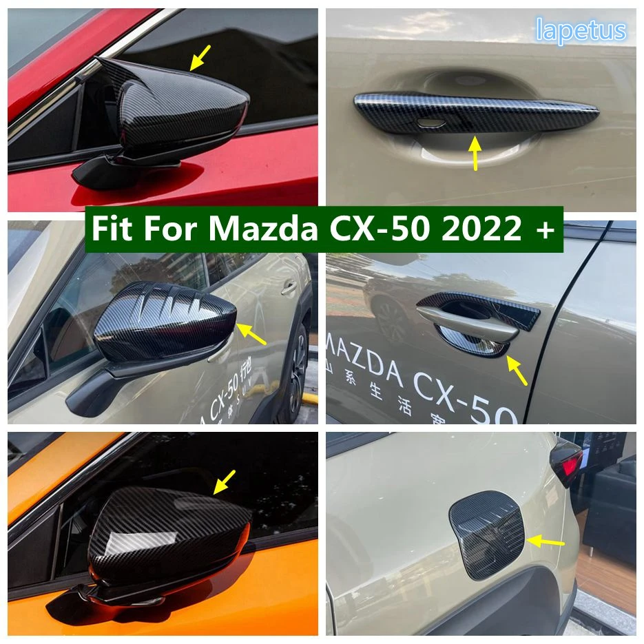 

Rearview Mirror Door Handle Bowl Oil Gas Tank Fuel Decoration Frame Cover Trim Fit For Mazda CX-50 2022 - 2024 Car Accessories