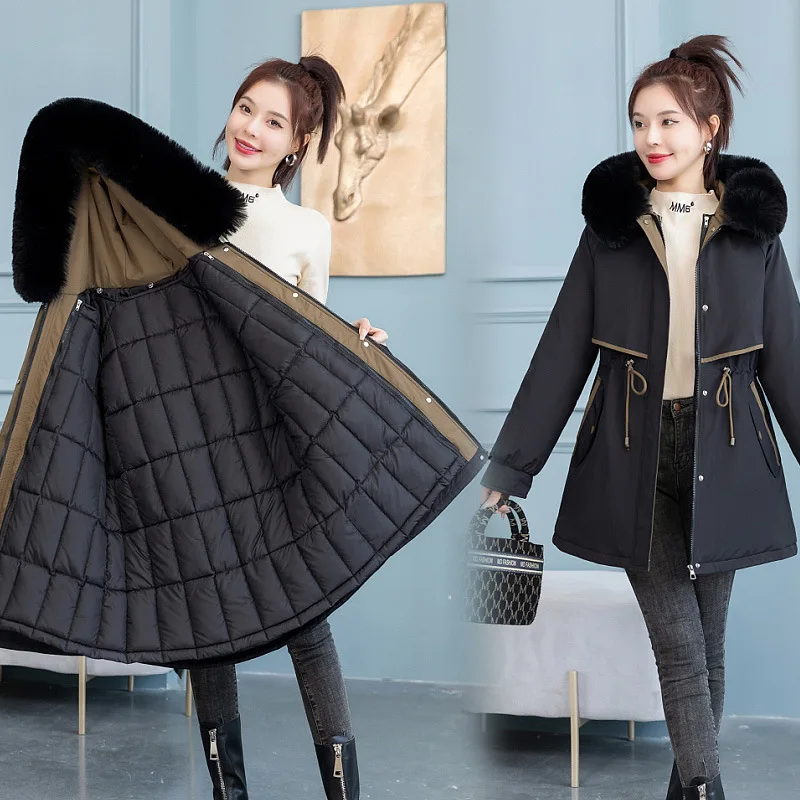 

Куртка-парка женская осенняя, короткая, софтшелл, с принтом, на шнурке, облегающая, с бахромой, молодежная, стильная, камуфляжная