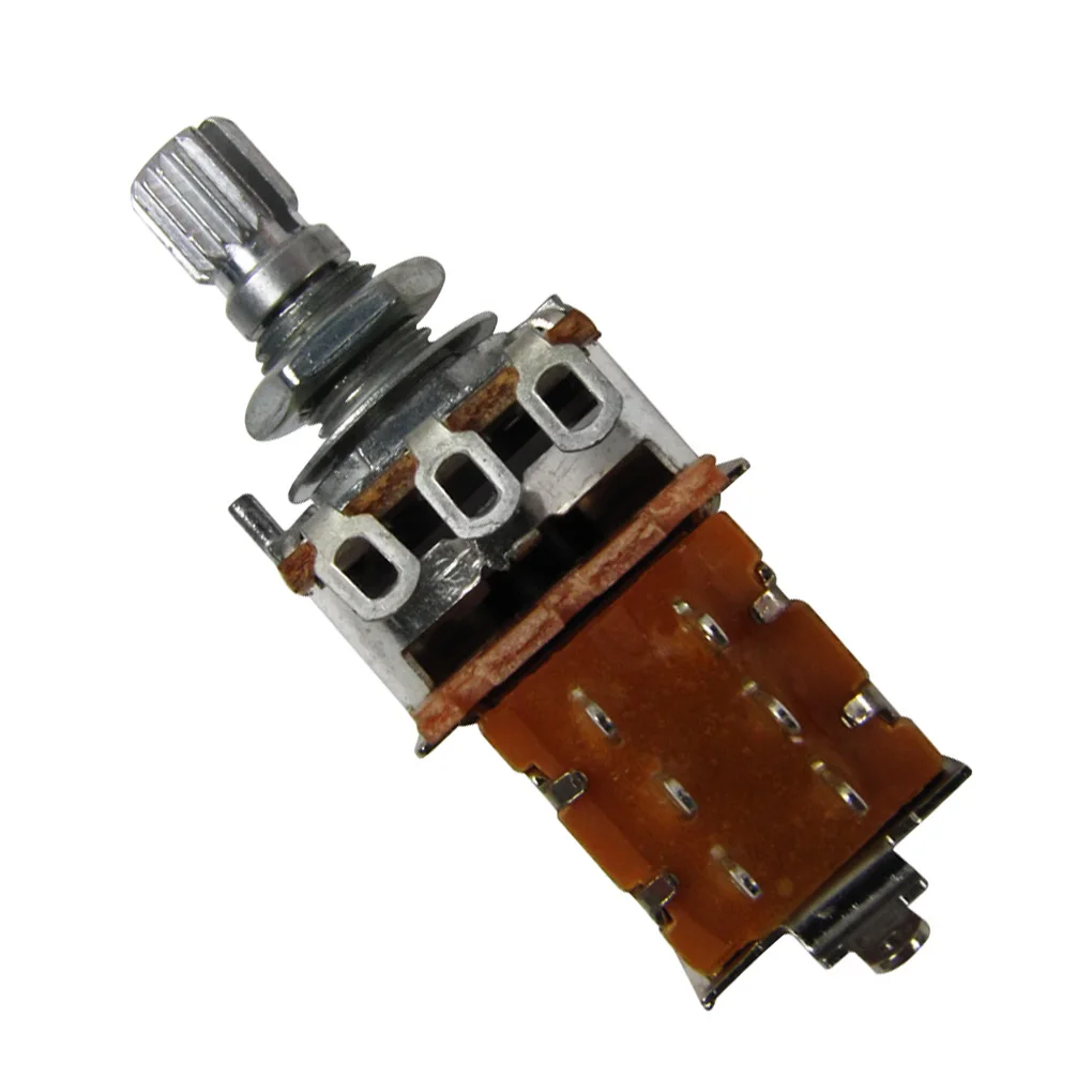 FLEOR 2 Stück Short Shaft Push Pull Gitarrenpotentiometer Töpfe 500K / 250K Gitarren-Bass-Teile