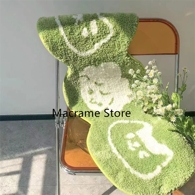 Household Fresh Flocking Carpet Living Room Sofa Coffee Table Non-slip Carpet Bedroom Study Special-shaped Bedside Carpet