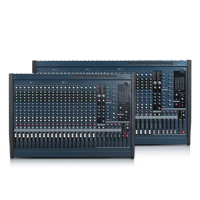 24-Channel Professional Audio Mixer for Karaoke DJ Video & Lighting with Digital Effects Processor view 3