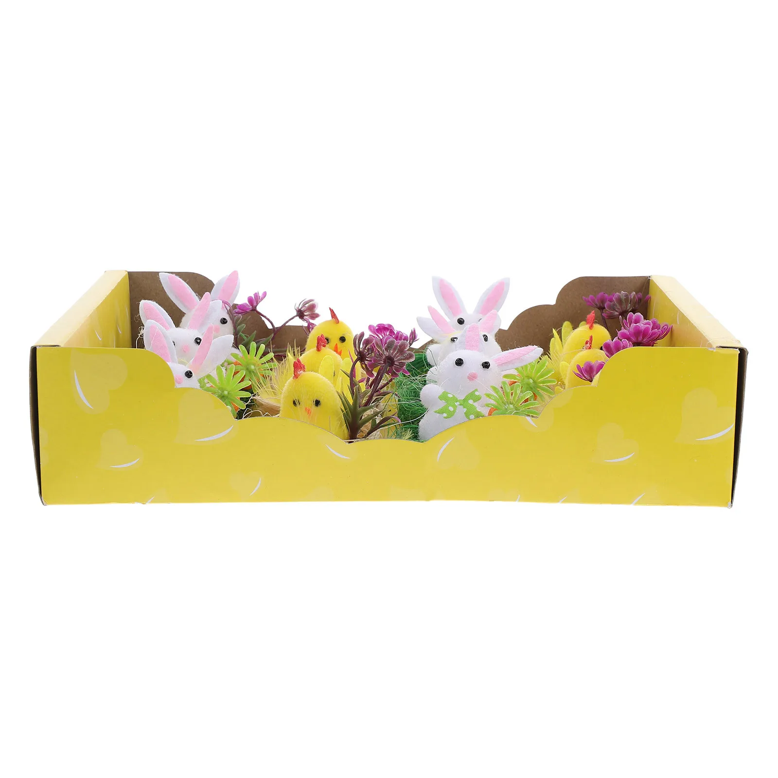 

12Pcs Mini Easter Chicks Cute Animal Figures Easter Basket Filler Party Favor Table Decoration Garden Ornament