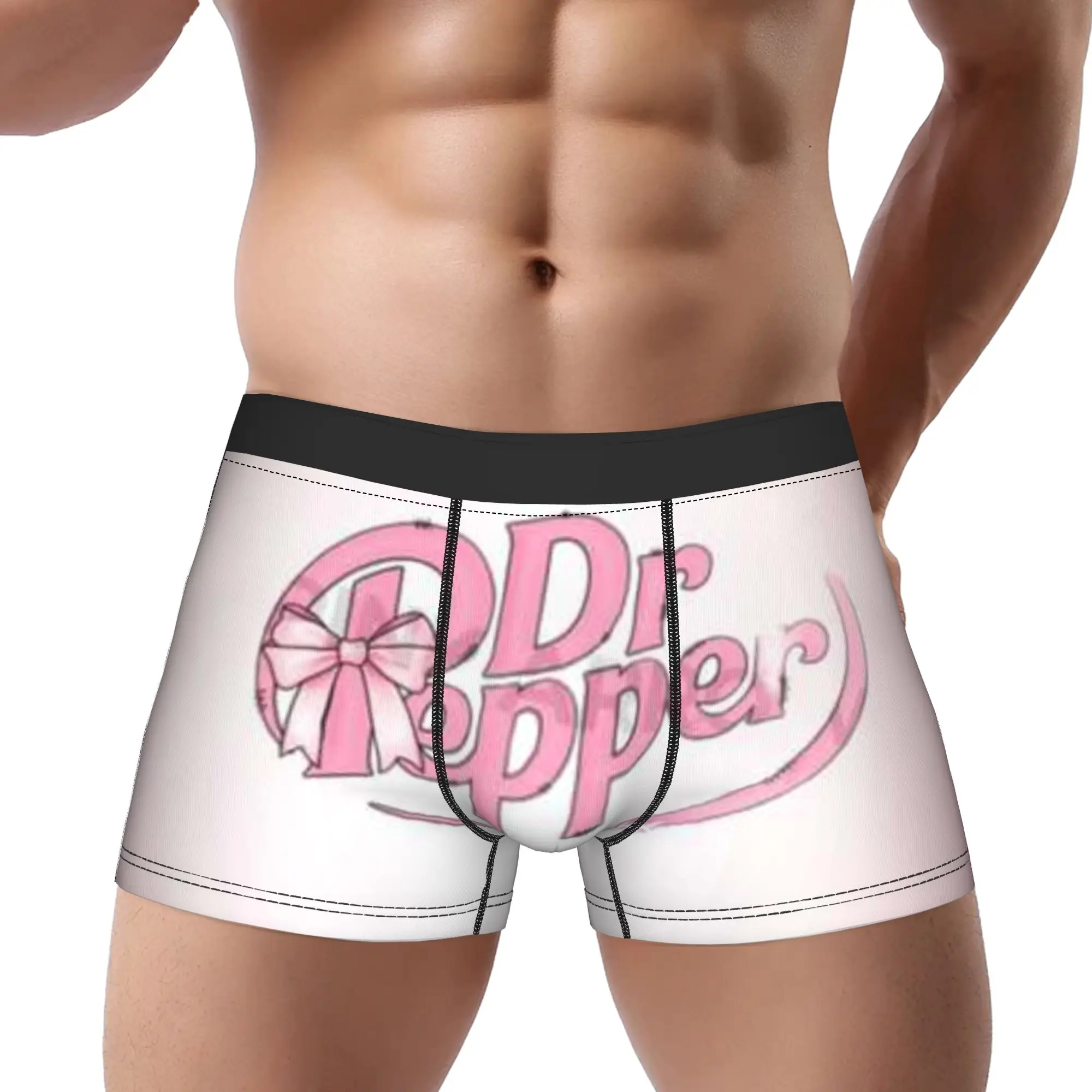 Red (11) Dr Pepper Underpants Homme Panties Man Underwear Comfortable Shorts Boxer Briefs