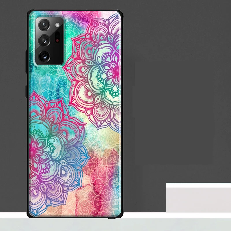 حافظة أنيقة بتصميم زهور ماندالا لهاتف سامسونج جالاكسي S25 Ultra S23 S22 S21 S24 Ultra S9 S10 S20 Plus S25 FE #2