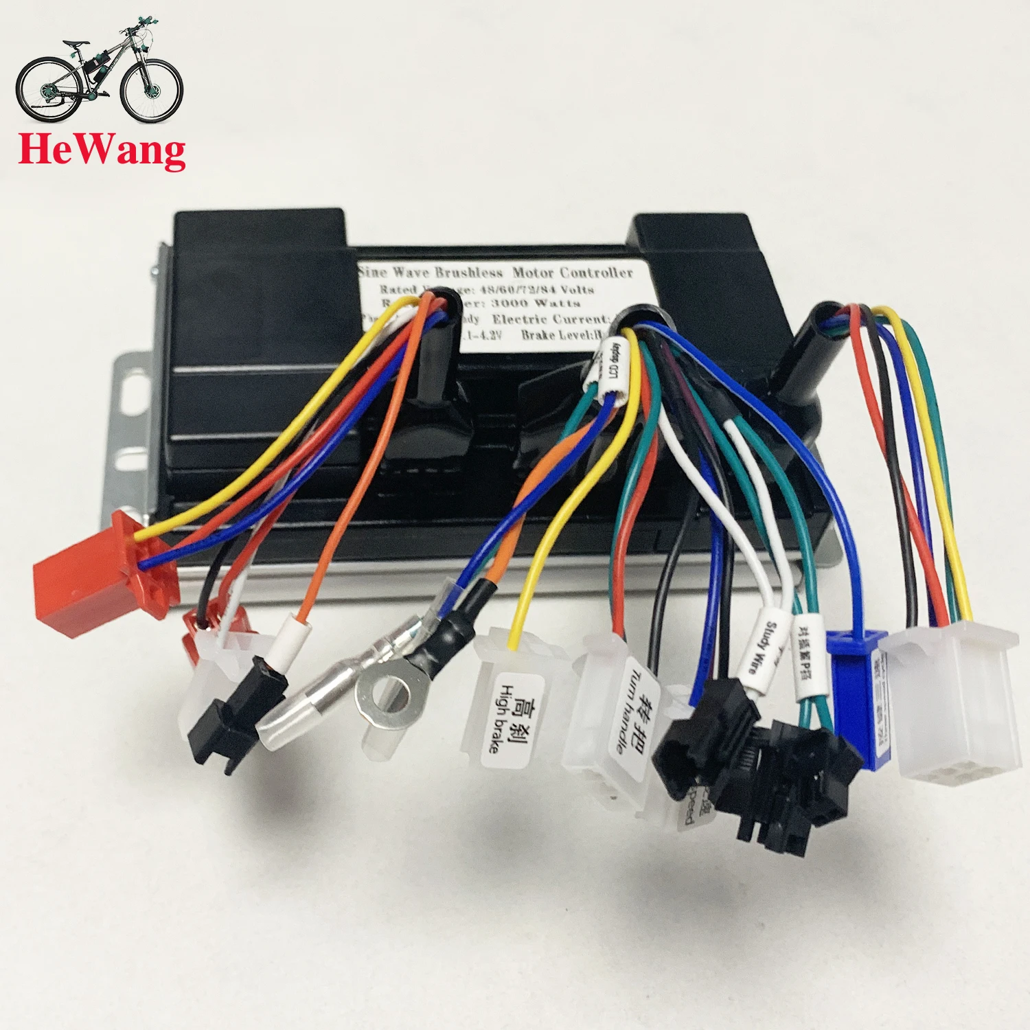 Drei-Modus-Sinuswellen-Controller 48V 52V 60V 72V 1500W 2000W 2500W 3000W E-Bike Bürstenloser Motor DC-Controller 50A für E-Scooter – Detail 9