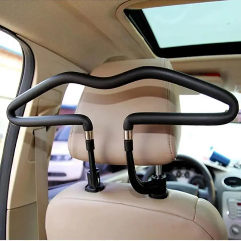 Back Seat Headrest Coat Clothes Hanger Stainless Steel Portable Multifunctional Universal Car Supplies Car Coat Hangers