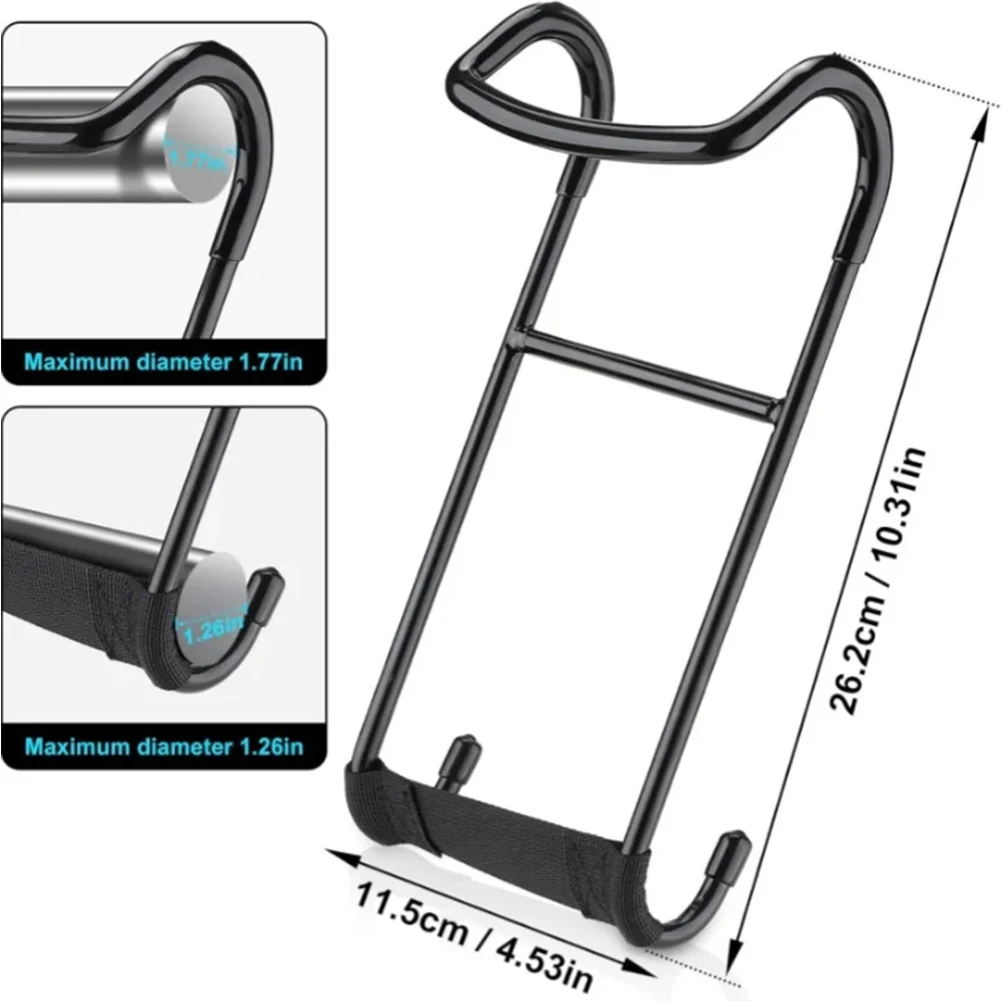 2 قطعة خطاف كاشف الدمبل تصمد 225LB خطاف الدمبل الثقيلة الثقيلة الدمبل رف المرفقات موصل السلامة