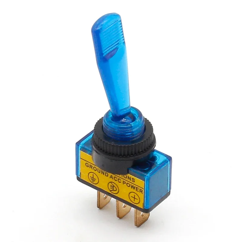 Automotive Toggle Switch 3 Pin ON-OFF with lamp DC12V 20A