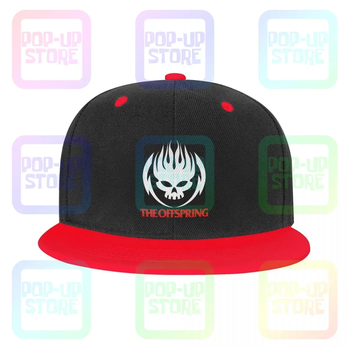 The Offspring Logo Rock Band Snapback Cap قبعات البيسبول الملونة الرجعية الربط الساخن بيع