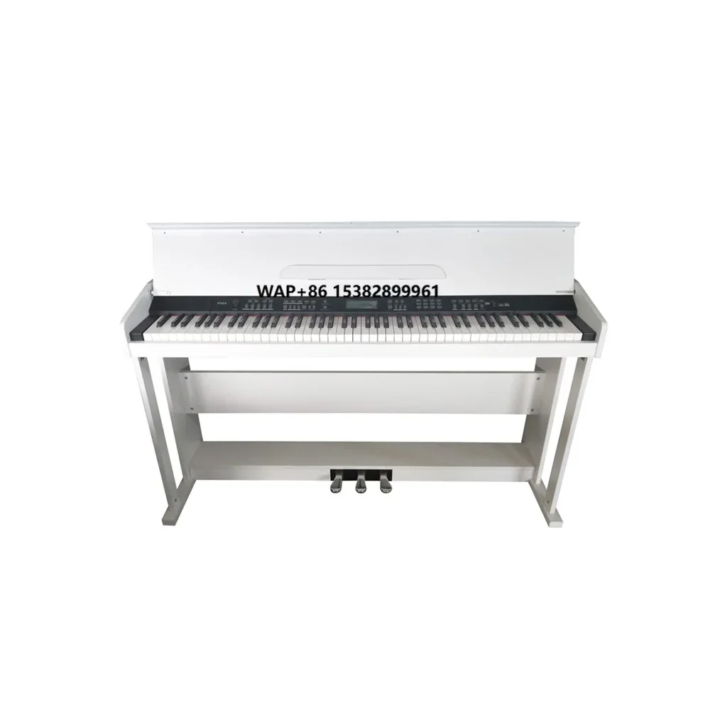 AIERKE P969 Electric Piano 88-Key Digital Flip-Top Keyboard with LCD Display & Triple Pedal MP3 Playback