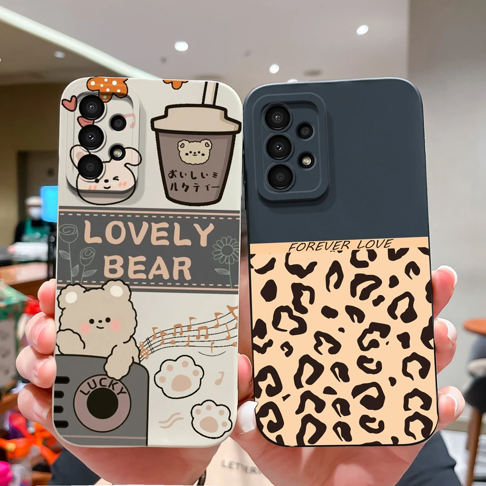 Case For Samsung Galaxy A13 A 13 4G 5G New Design Soft Liquid Silicone Full Coverage Back Cover Anti Slip Shockproof Bumper Capa