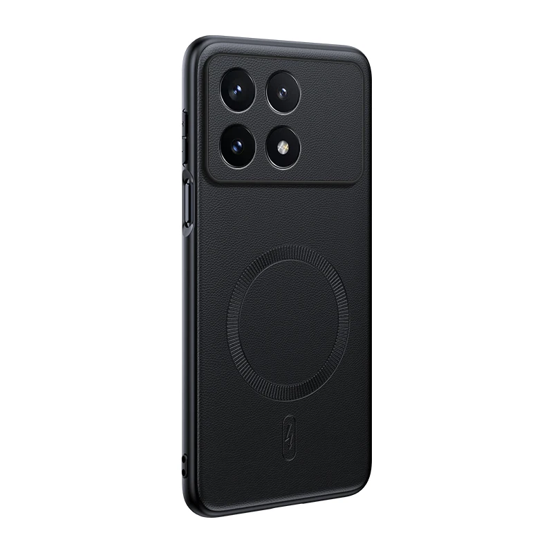 Für Poco X6 Pro Hülle Magnetische Leder-Schutzhülle Für Poco X6 Pro Hochwertige Anti-Fingerabdruck Rutschfeste PC+TPU – Detail 2