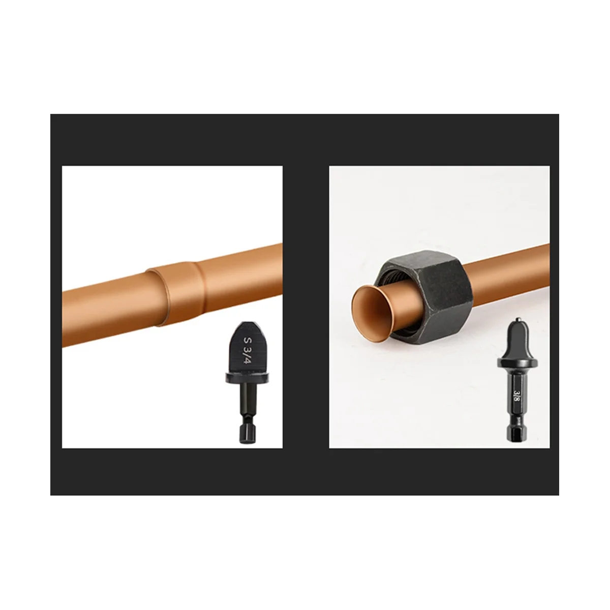 อุปกรณ์ขยายท่อทองแดงด้ามเครื่องปรับอากาศ6ชิ้น