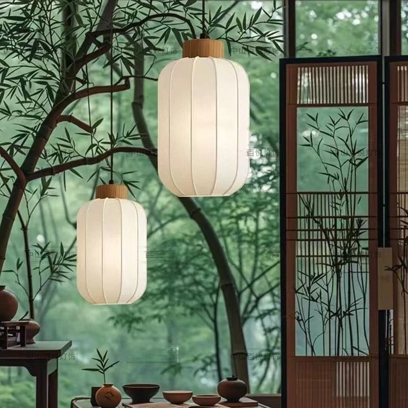 

ins white chandelier bedside restaurant bed breakfast hotel designer porch Song Dynasty aesthetic lantern pendant lights