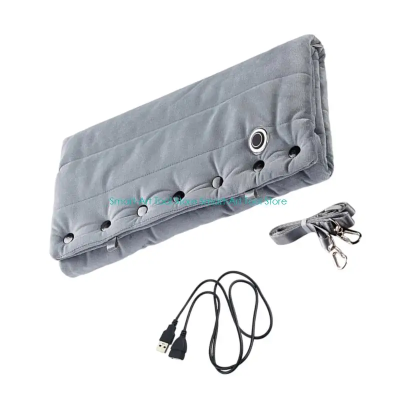 E1PB Soft Crystal Velveted Heated Blanket Automatic Temperature Heating Pad Hand Warmers for Senior Children Cold Weather Use