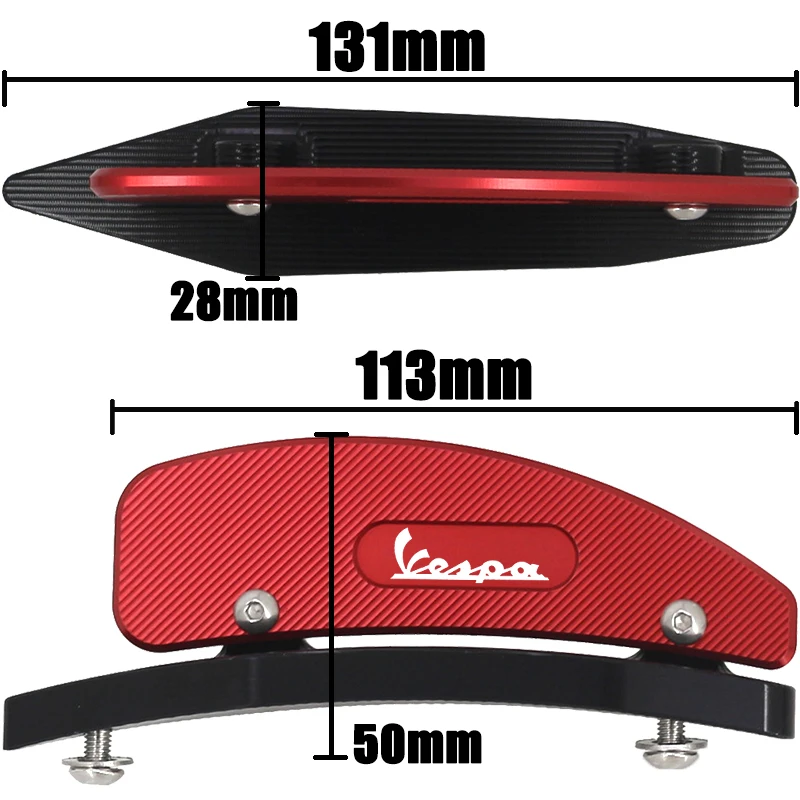 Motorcycle Accessories For VESPA GTS300  GTS 300 Scooter Front Mudguard Nose Beak Decorative Cover Aluminum Alloy