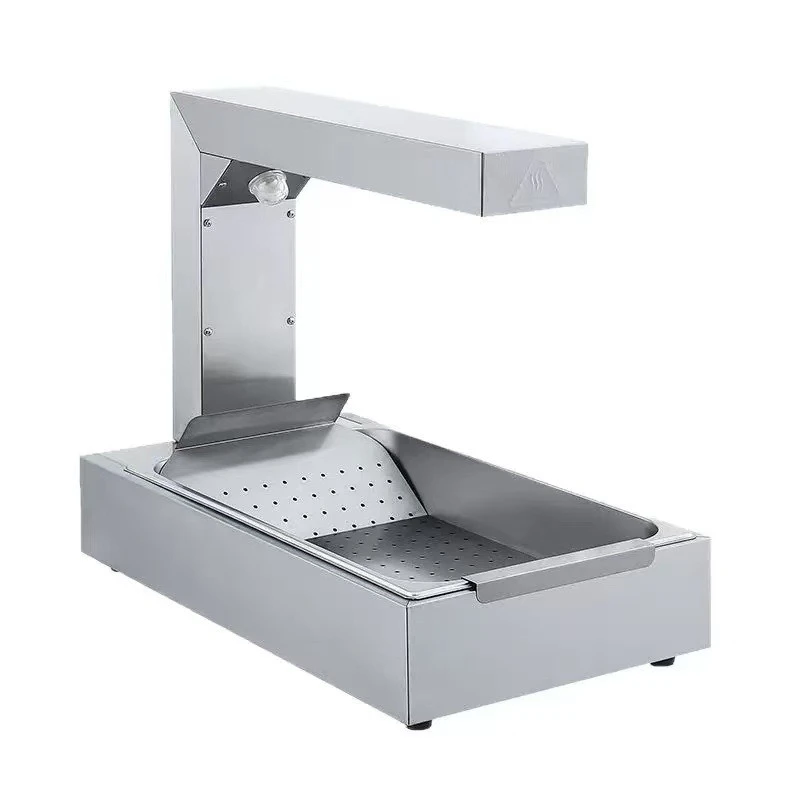 Food insulation station Desktop French fries workstation Stainless steel oil control French fries slot