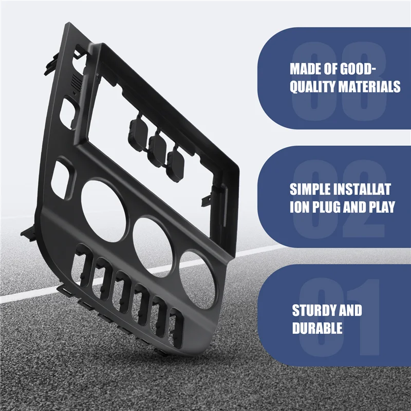 

9 Inch Car Frame Fascia Adapter Android Radio Dash Fitting Panel Kit For Mercedes Benz ML ML320 M-Class W163 2003-2005