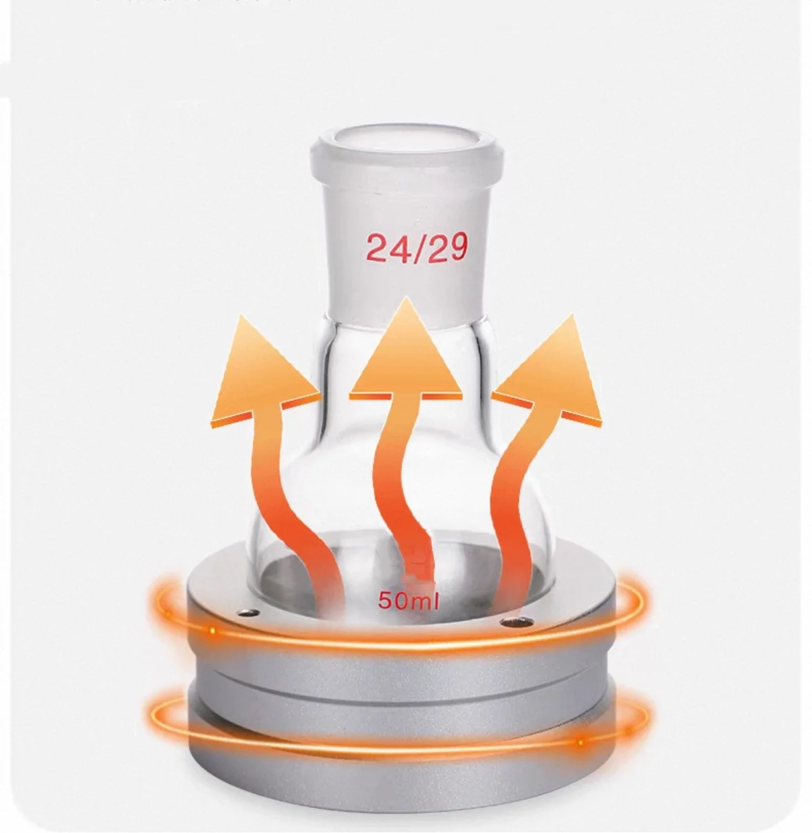 Lab Metal Heating Module, Round Bottom Flask, Test Tube Sample Bottle, Pressure Resistant Bottle, Heating bath, Aluminum Module
