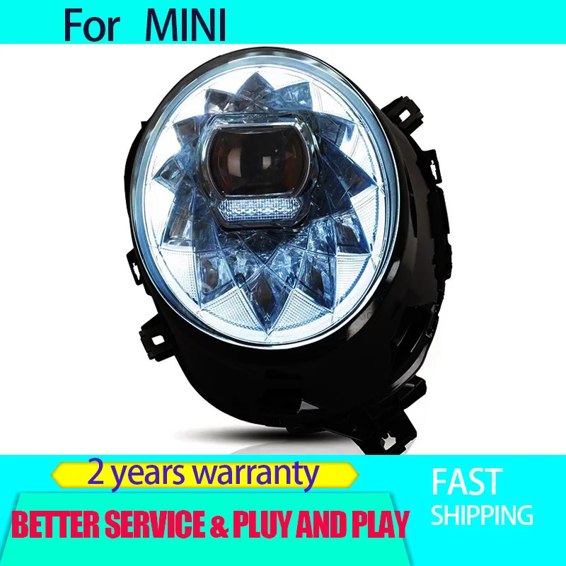 Car Styling for 2014-2023 BMW MINI F55 F56 headlight assembly modified Bentley LED daytime Cooper