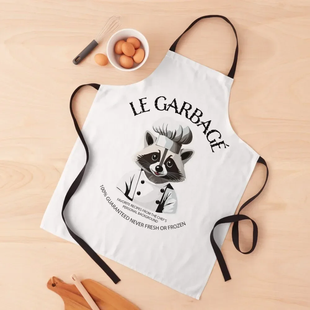 Delantal Raccoon Chef - Le Garbagé (recetas favoritas), delantal Sexy para mujer, maestro de belleza, paños de cocina navideños