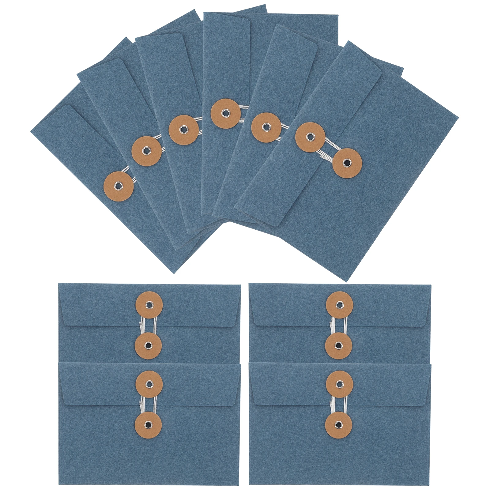 

10 Pcs Retro Buckle Envelope Paper Bag Postcard Mailing Envelopes Scrapbooking Colored Vintage Decorative File Specialty