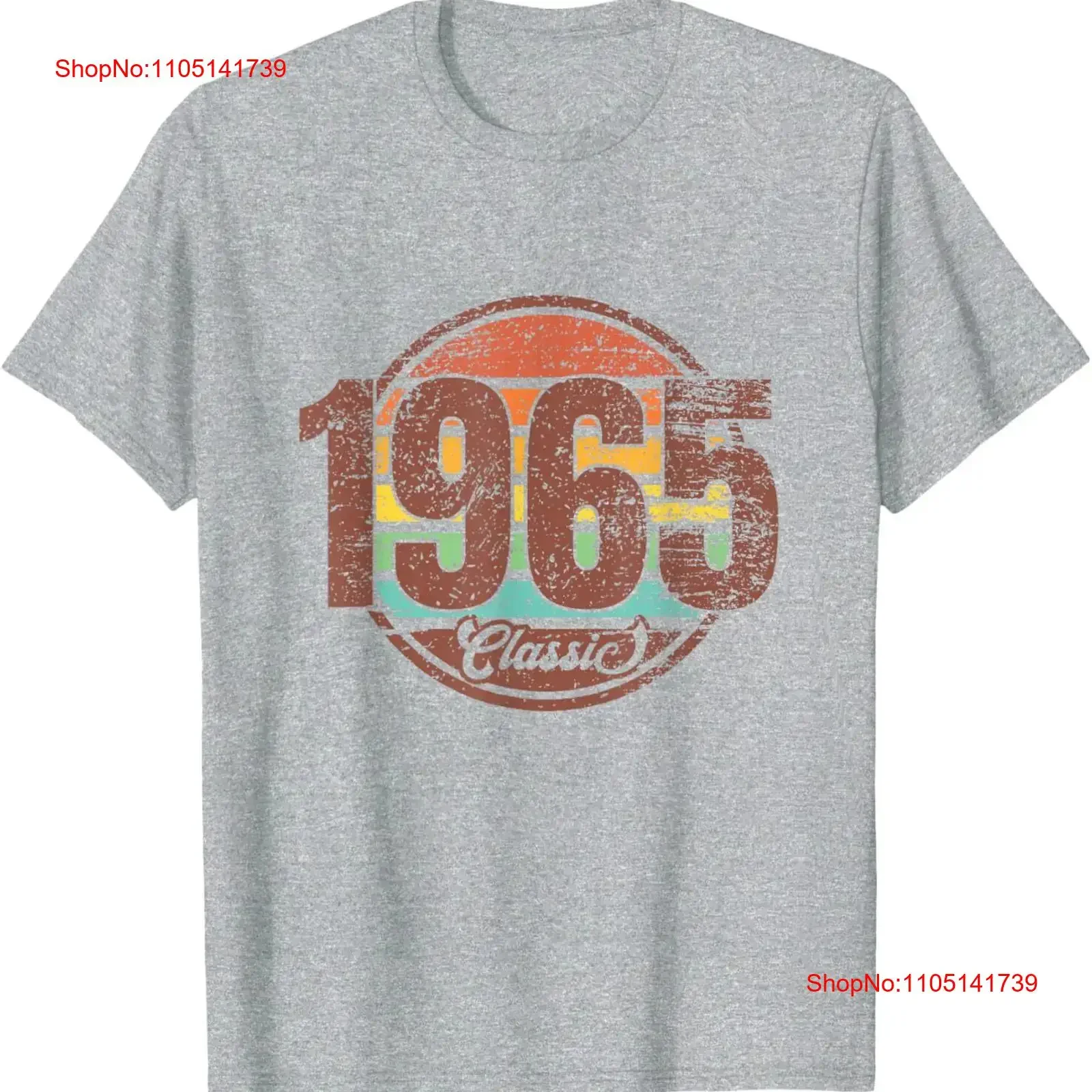 تي شيرت كلاسيكي لعيد الميلاد الخامس والخمسين عام 1965 تي شيرت ريترو Bday عتيق مصمم ملابس جرافيك علوي للارتداء اليومي