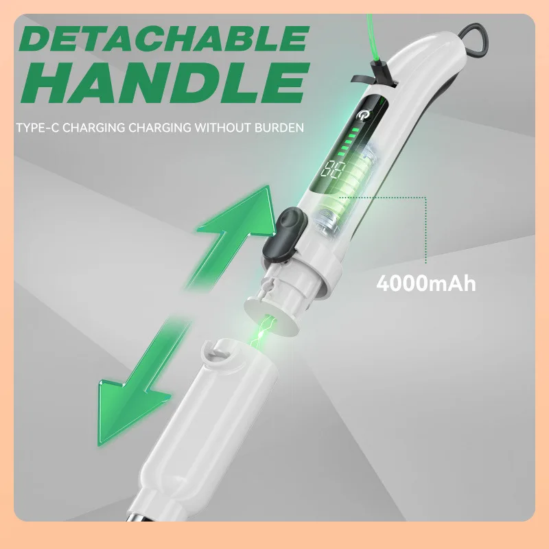 แปรงทําความสะอาดไฟฟ้าไร้สาย 10-in-1 Multifunctional Spin Scrubber ห้องครัวห้องน้ําแปรงทําความสะอาดโรตารี่ทําความสะอาด