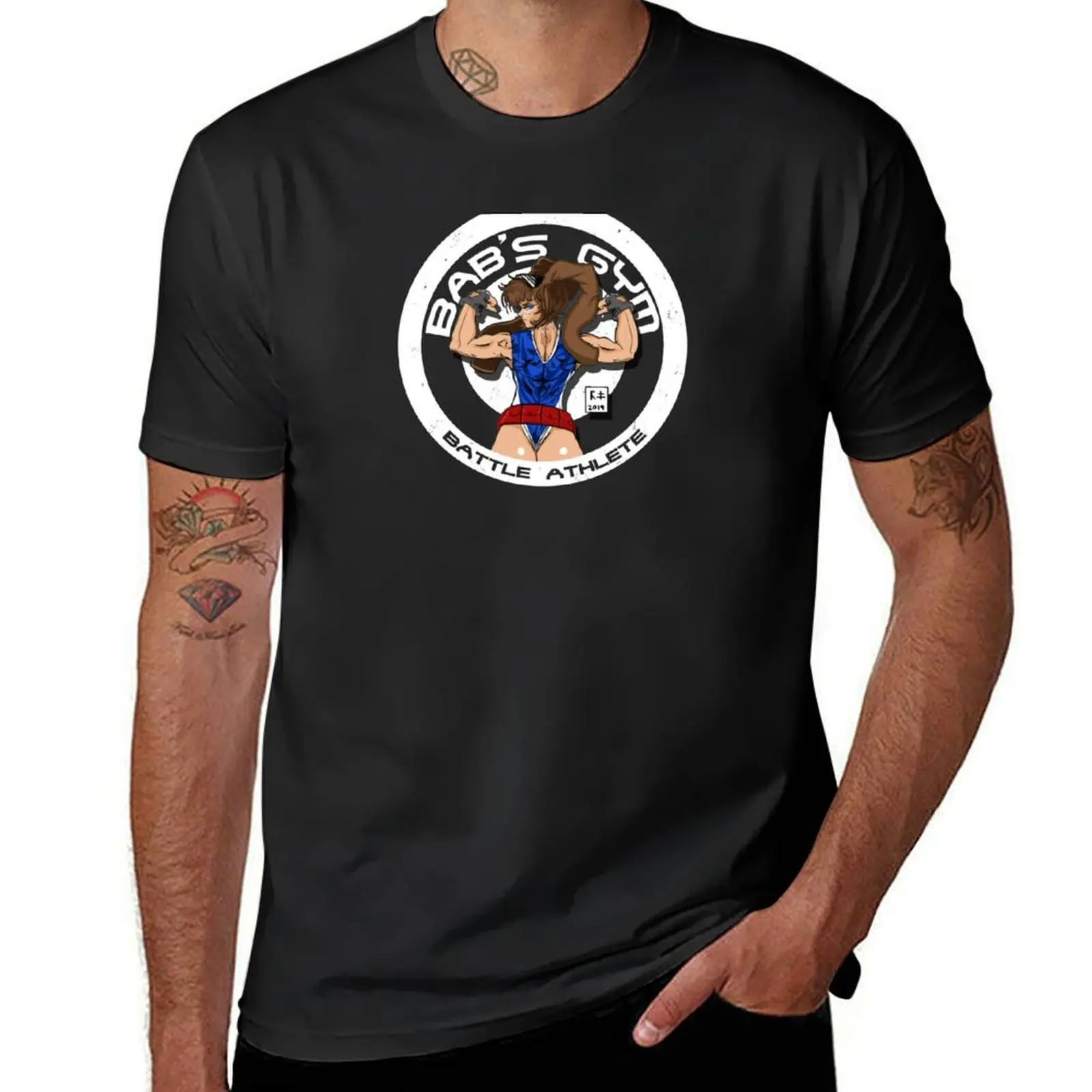 Art de Zablu_Doki. Bab's Gym camiseta sublime sweat para hombre, Camiseta de algodón