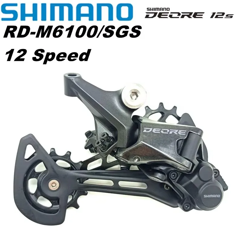 

Задние переключатели Shimano DEORE M6100 SGS для горного велосипеда, 12-скоростные детали для велосипеда MTB SHADOW, оригинальные RD M6100