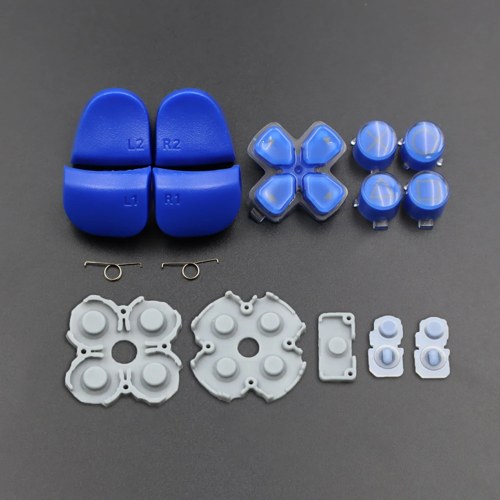 1Set Multiple Colors For PS5 V1 Controller BDM-010 L2 R2 L1 R1 Trigger Buttons With Springs D-Pad ABXY Button Conductive Rubber