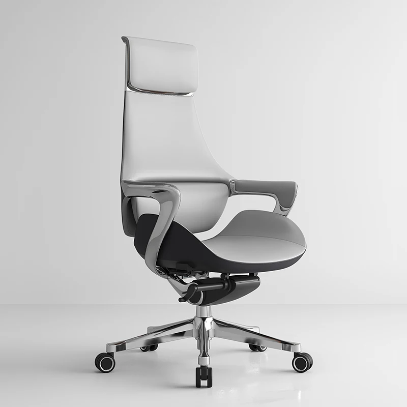 

High Back Leather Chaises De Bureau Comfortable Luxury PU Revolving Guest Manager CEO Office Executive Chair